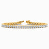 Oval Lab Diamond Bracelet in Yellow Gold (8 Carat)