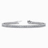 Emerald Lab Diamond Bracelet in White Gold (15 Carat)