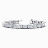 Mixshape Lab Diamond Bracelet in White Gold (13 Carat)