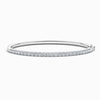 Lab Diamond Bangle in White Gold (1.00 Carat)