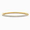 Lab Diamond Bangle in Yellow Gold (1.00 Carat)