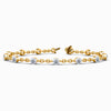 Chain Lab Diamond Bracelet in Yellow Gold (3.00 Carat)