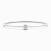 Bezel Lab Diamond Bangle in White Gold (1.50 Carat)