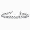 Line Illusion Lab Diamond Bracelet in White Gold (1 Carat)