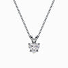1/2 Carat Lab Grown Heart Pendant in White Gold