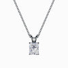 1/2 Carat Lab Grown Radiant Pendant in White Gold