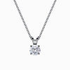 1/2 Carat Lab Diamond Pendant in White Gold