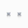 1/2 Carat Lab Grown Asscher Diamond Studs in White Gold