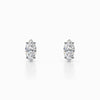1/2 Carat Lab Grown Marquise Diamond Studs in White Gold