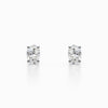 1/2 Carat Lab Grown Oval Diamond Studs in White Gold