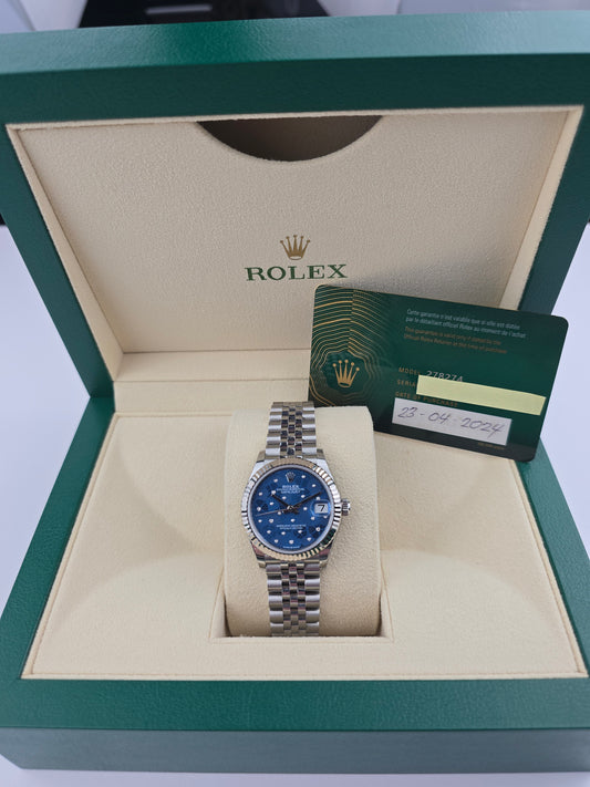 Ladies Floral Motif Rolex