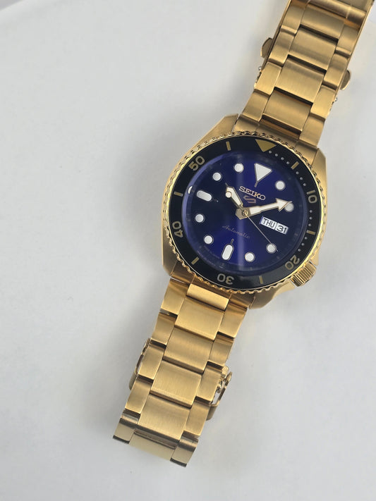 Seiko 5 Sport Gold Tone SRPK20