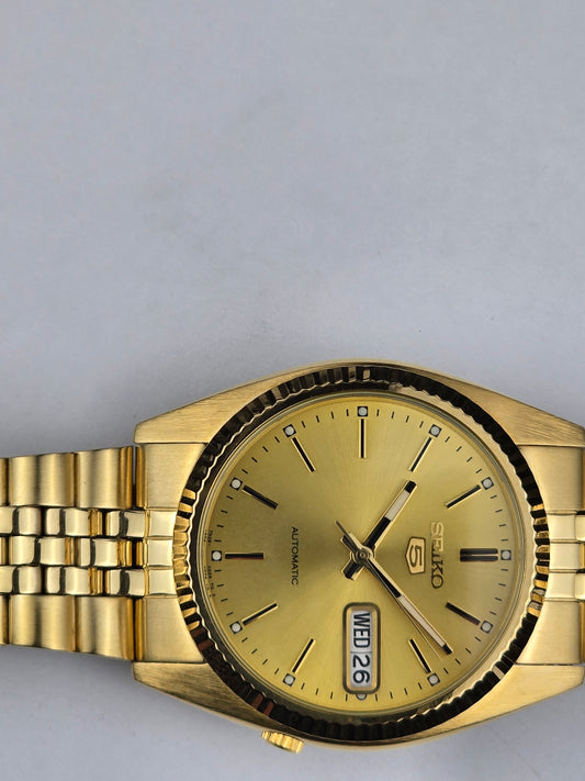 Seiko 5 Sport President Gold Tone SNXJ94K