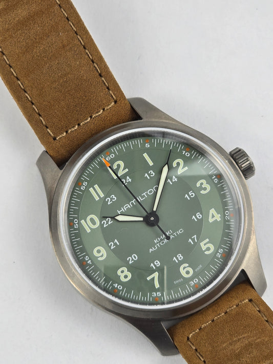 Hamilton Green Dial Khaki