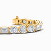 Mixshape Lab Diamond Bracelet in Yellow Gold (13 Carat)