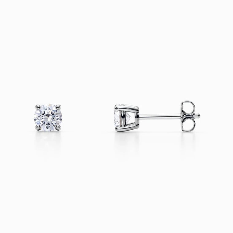1/4 Carat Lab Grown Diamond Studs in White Gold