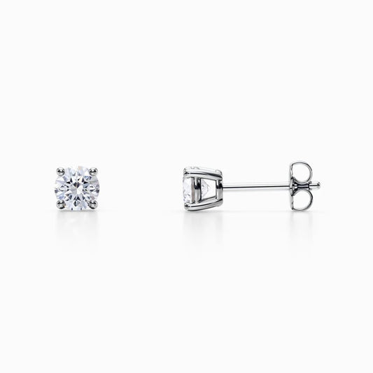 1/4 Carat Lab Grown Diamond Studs in White Gold