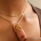 18K Gold Pvd Stainless Steel Paw Print Charm