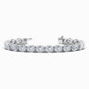 East to West Lab Diamond Bracelet in White Gold (16 Carat)