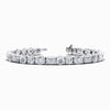 Mixshape Lab Diamond Bracelet in White Gold (22 Carat)