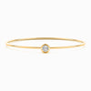 Bezel Lab Diamond Bangle in Yellow Gold (1.00 Carat)