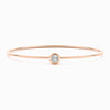 Bezel Lab Diamond Bangle in Rose Gold (1.00 Carat)