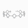 Clover Lab Diamond Bracelet in White Gold (1.62 Carat)
