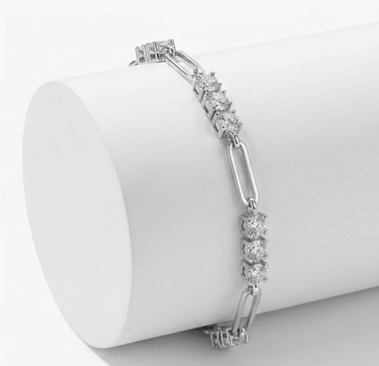 1.8 Carat Moissanite 925 Sterling Silver Bracelet