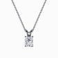 1/2 Carat Lab Grown Radiant Pendant in White Gold