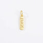 Engraved Word Charms Gold Filled Diy Jewelry CP1224