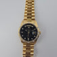 36mm Gold Day-date w-Black Dial Bark-Diamond