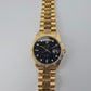 36mm Gold Day-date w-Black Dial Bark-Diamond