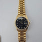 36mm Gold Day-date w-Black Dial Bark-Diamond