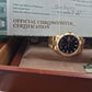 36mm Gold Day-date w-Black Dial Bark-Diamond