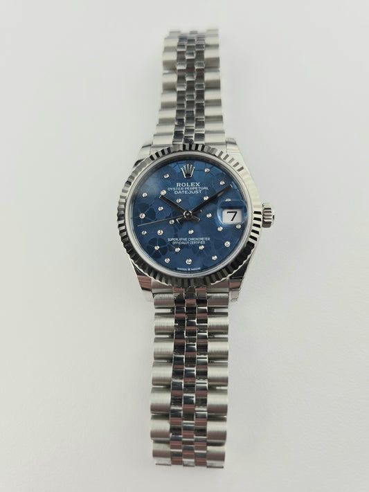Ladies Floral Motif Rolex