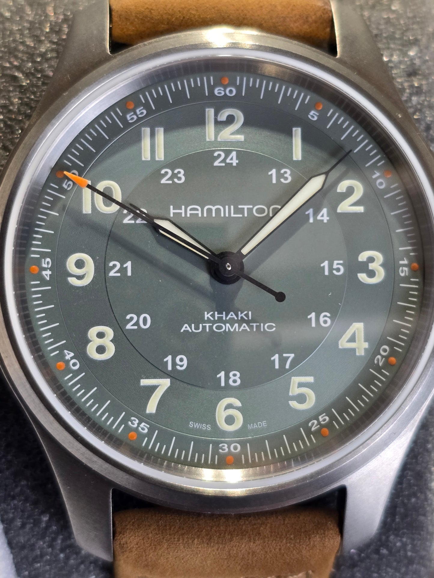 Hamilton Green Dial Khaki