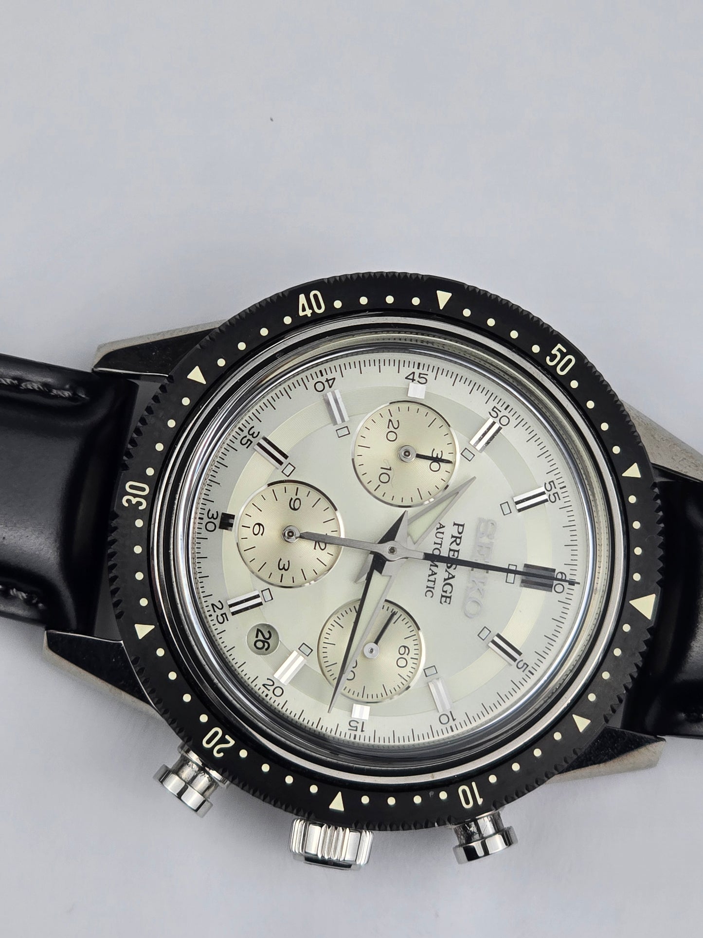Seiko Presage LTD ED  Silver Dial Chrono SRQ031J1