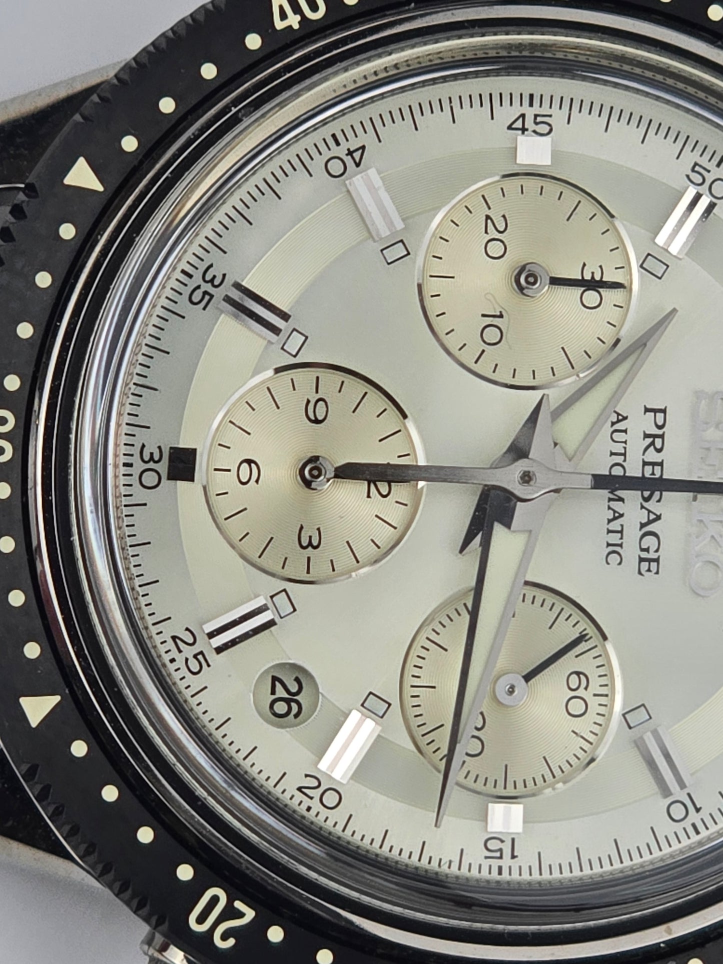 Seiko Presage LTD ED  Silver Dial Chrono SRQ031J1