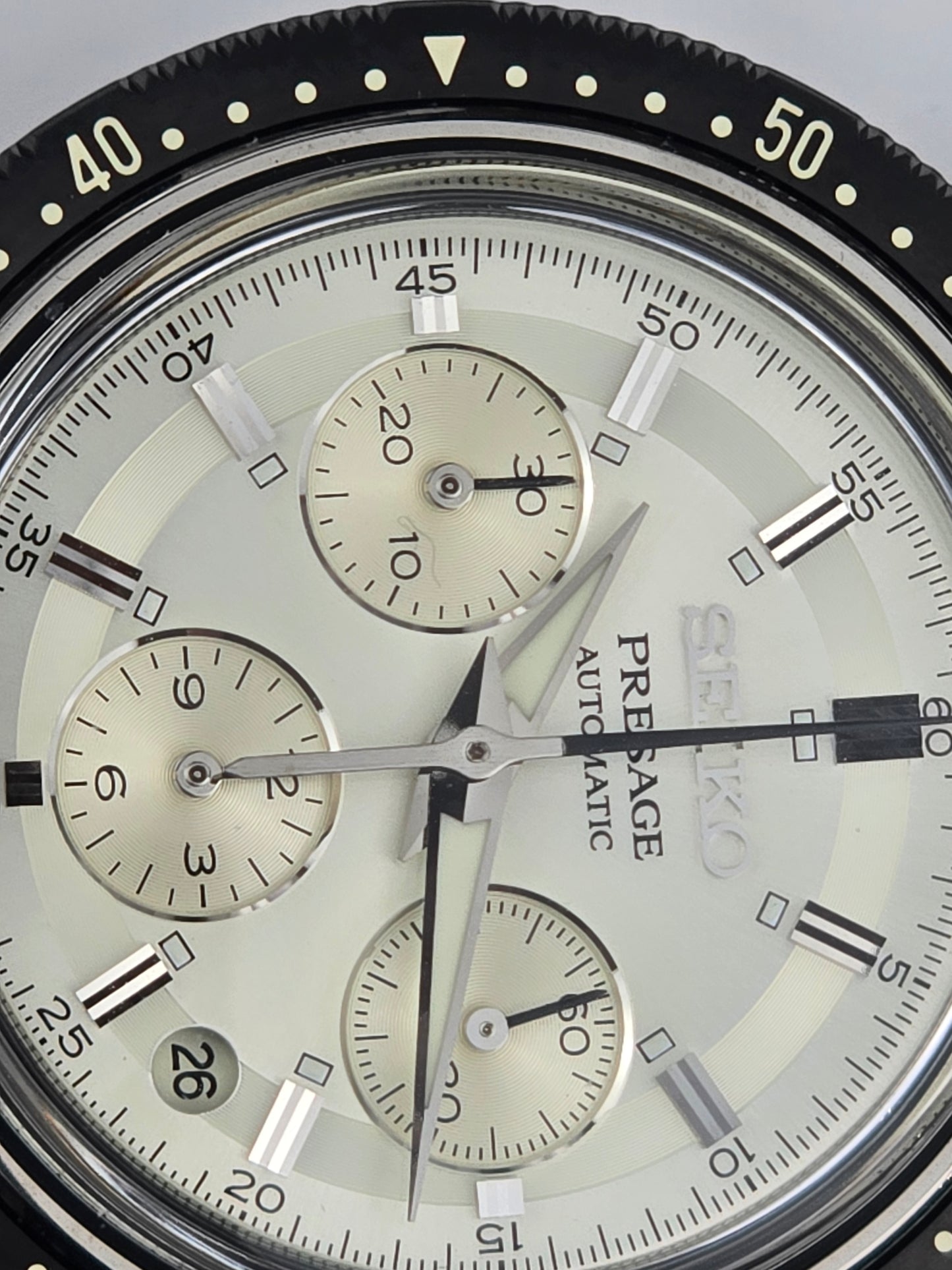 Seiko Presage LTD ED  Silver Dial Chrono SRQ031J1
