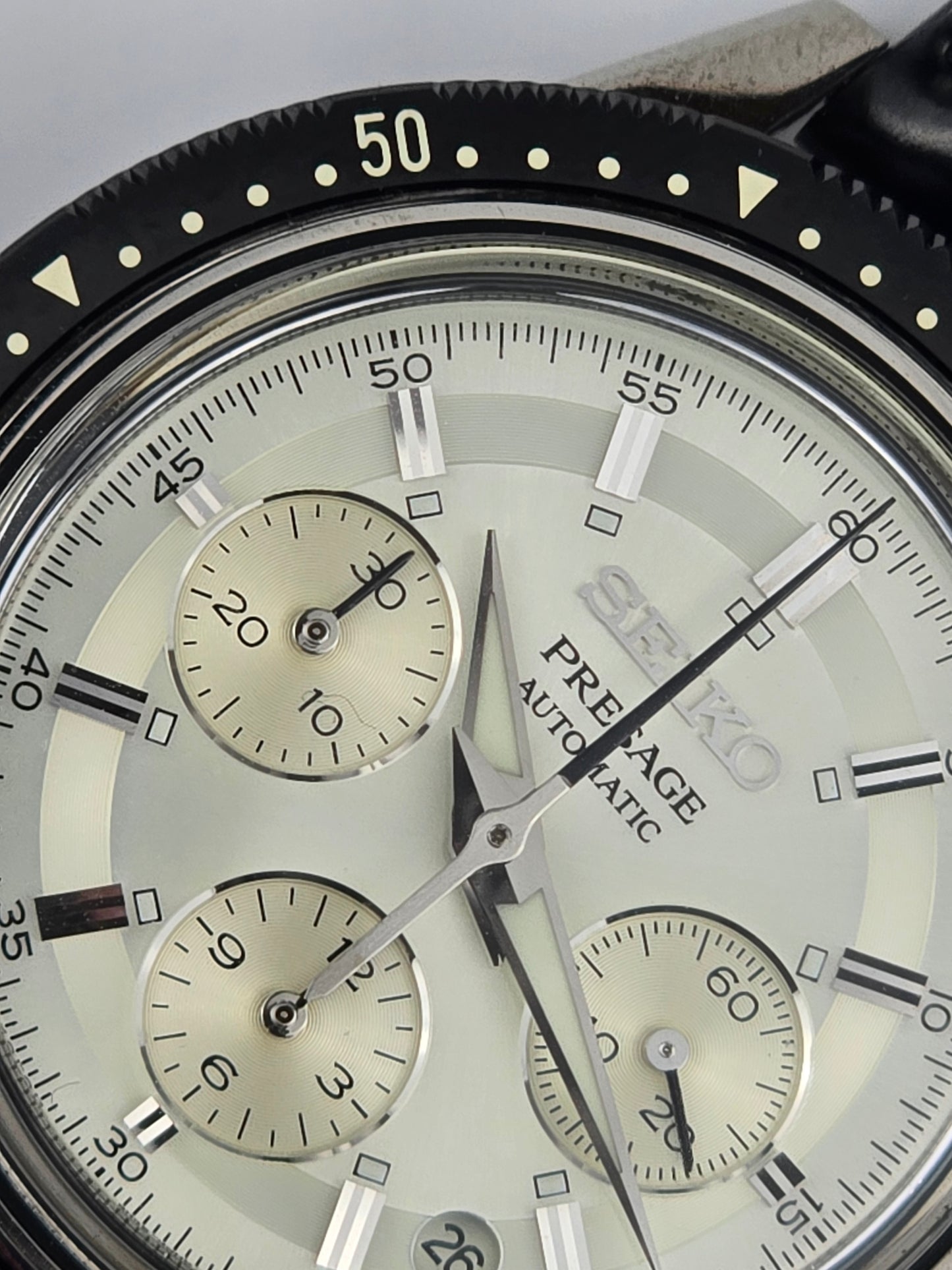 Seiko Presage LTD ED  Silver Dial Chrono SRQ031J1