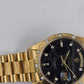 36mm Gold Day-date w-Black Dial Bark-Diamond
