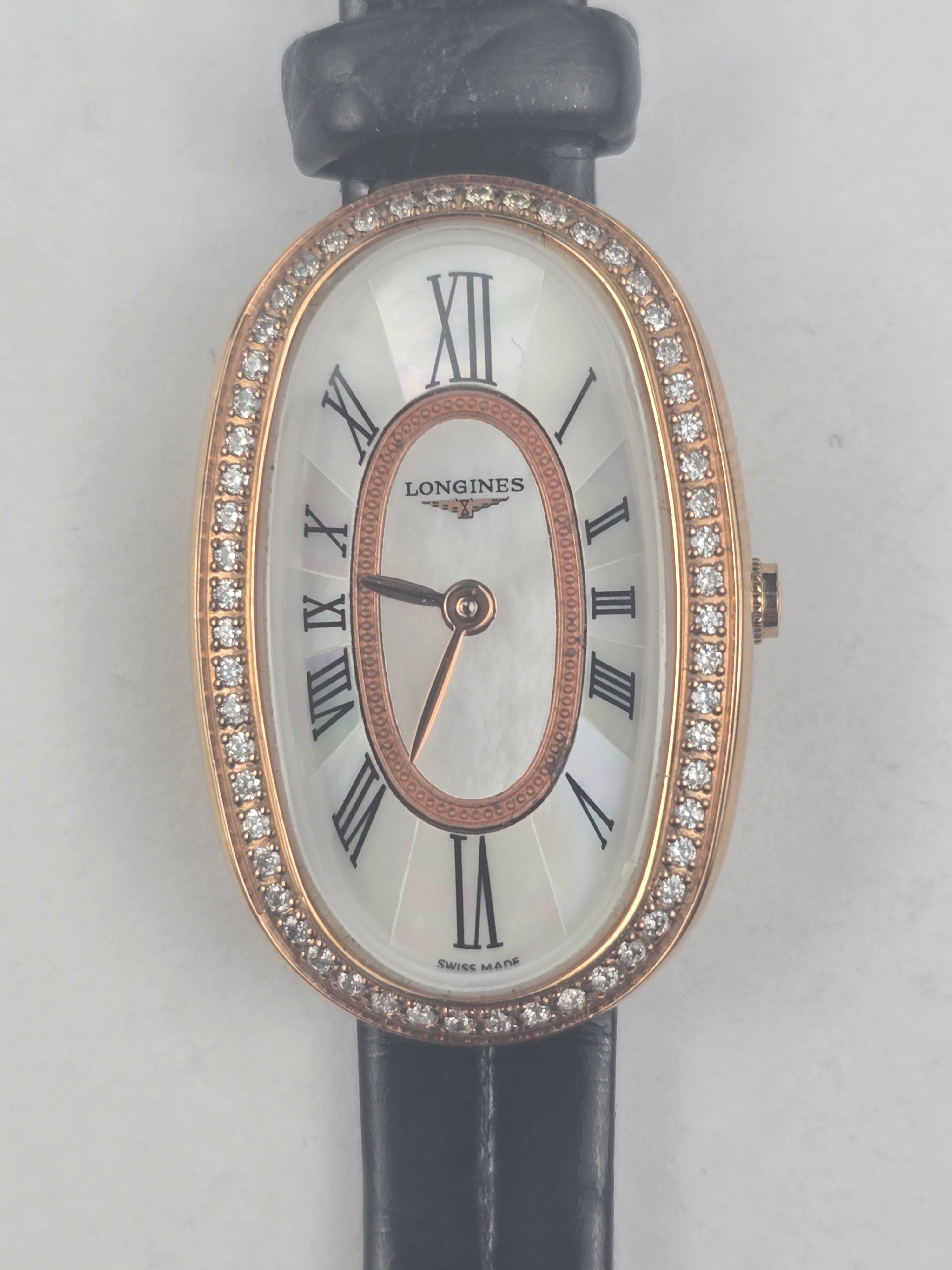 (ロンジン) Symphonette 18K Rose Gold Diamonds Ladies Watch Longines Symphonette Diamond 69 Certified Diamonds 18k Rose
