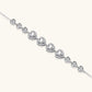 Complete jewelry set with heart-shaped sterling silver pieces featuring brilliant moissanite stones on white background.