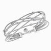 Italian Lab Diamond Bangle in White Gold (0.38 Carat)