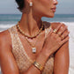 Emerald Cut Halo Set