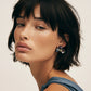 Midnight Bloom Pearl Earrings