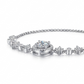 1 Carat Moissanite 925 Sterling Silver Minimalist Bracelet