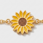 Sunflower Shape 18K Gold-Plated Bead Bracelet