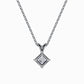 1/2 Carat Lab Grown Asscher Pendant in White Gold