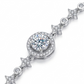 1 Carat Moissanite 925 Sterling Silver Minimalist Bracelet